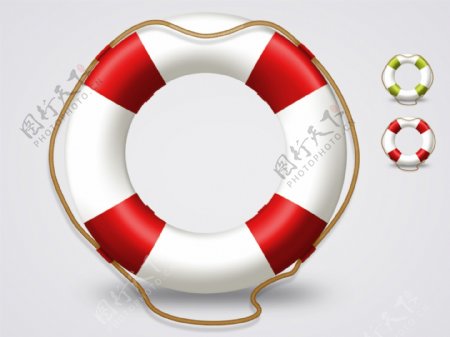 游泳救生圈icon图标设计
