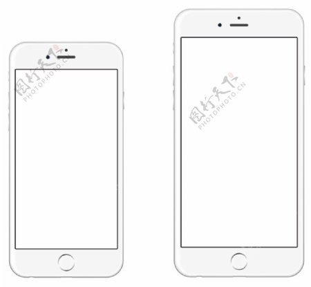 苹果手机银色模型sketch素材