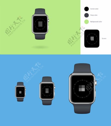 苹果定制手表模型sketch素材