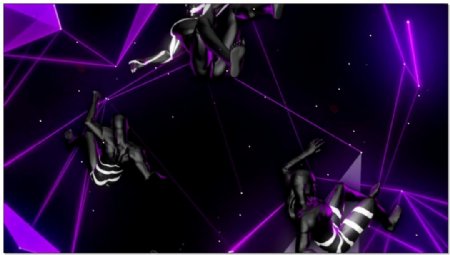 紫色背景机器人视频素材