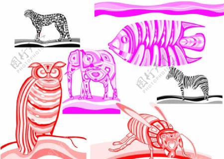 动物纹理图案笔刷