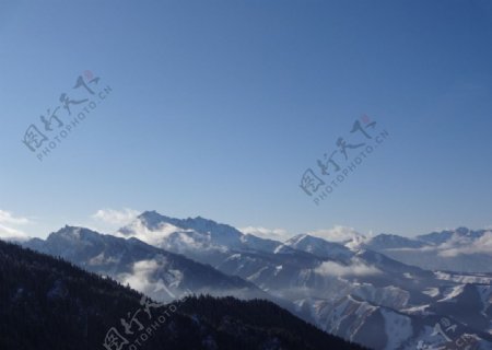 南山雪景