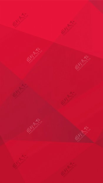 简约红色几何三角H5背景素材