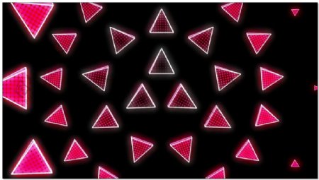 红色三角形动态视频素材