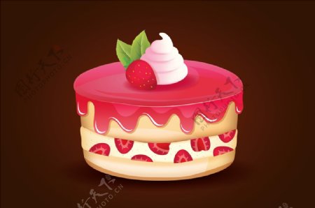 精美草莓蛋糕