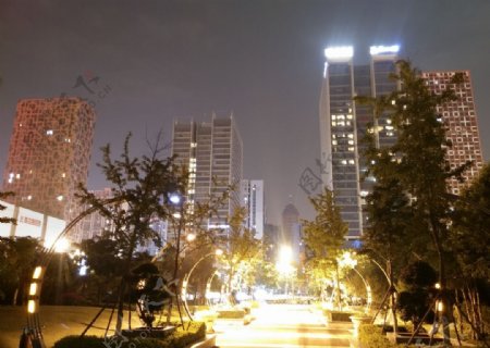柳州市政府广场夜景