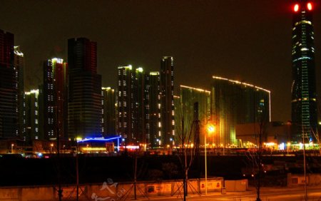 浏阳河畔夜景