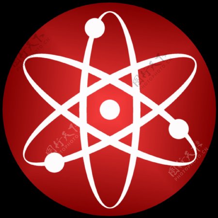 红色科学符号图标免抠png透明素材