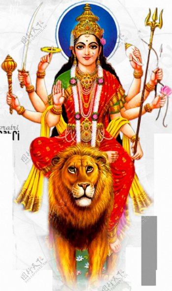 女神DurgaMaa免抠png透明素材