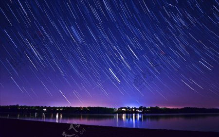 浪漫星空紫色星空星空背景