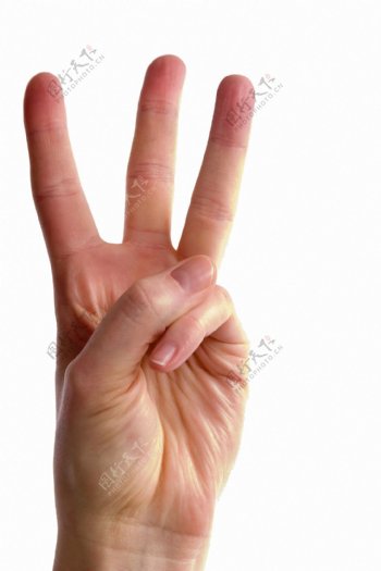 手指3手势免抠png透明素材