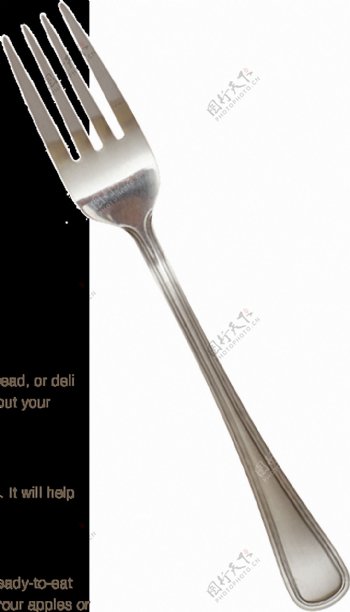 闪亮的不锈钢叉子餐具免抠png透明素材