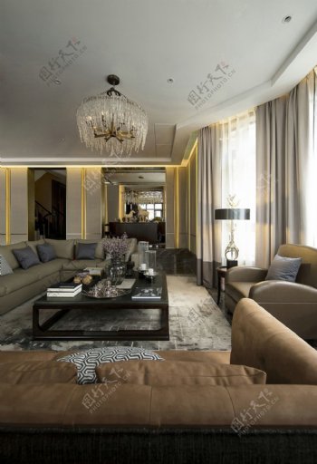 古典欧式奢华客厅效果图设计