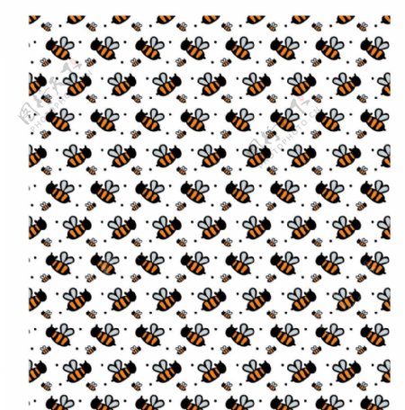 小蜜蜂花纹背景图