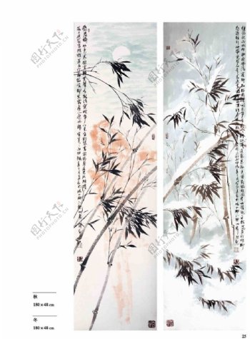 高质量中国画竹子作品