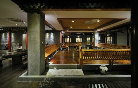 中国风古典餐厅装修效果图