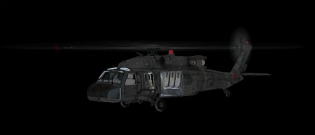 黑色飞行军用直升机免抠png透明图层素材