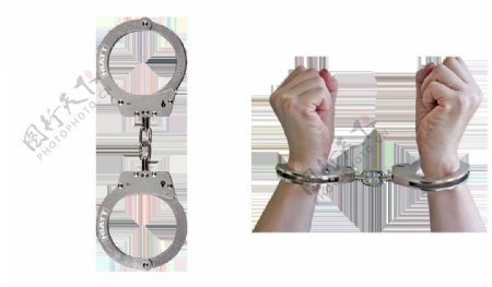 拘留手铐免抠png透明图层素材