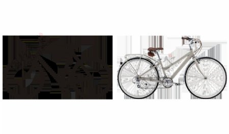 自行车手绘免抠png透明图层素材
