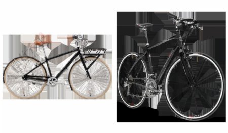 老式自行车免抠png透明图层素材