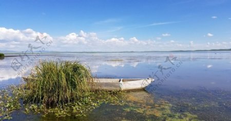 泸沽湖海面湖面