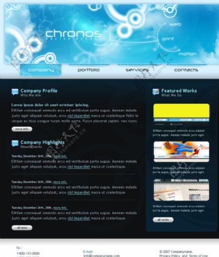 外国设计酷站网页模板