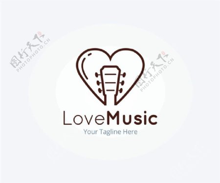 爱心音乐标志图片
