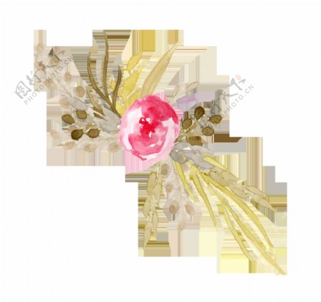 精致婚礼贺卡装饰花卉卡通透明素材