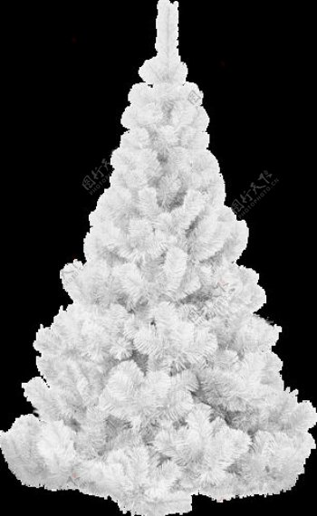 白色圣诞树免抠元素