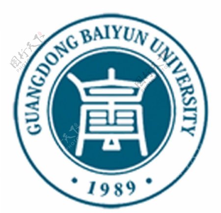 广东白云学院校徽logo