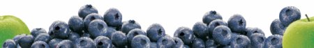 新鲜蓝莓装饰图抠psd透明素材