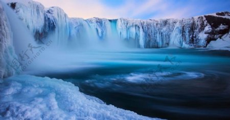 冰天雪地冬天雪景