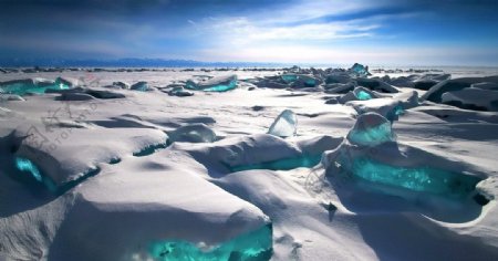 冰天雪地冬天雪景