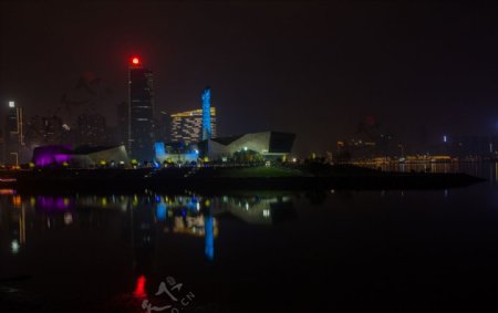 长沙滨江文化园夜景