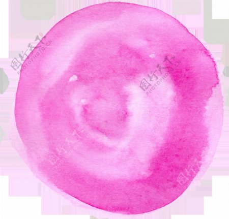 粉色涂鸦圆盘卡通透明素材
