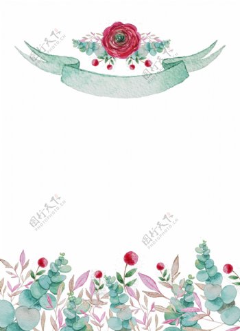圣诞节元素花卉卡通透明素材