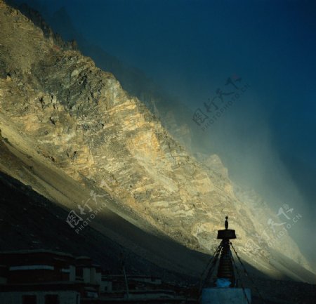 建筑摄影图片西藏风景