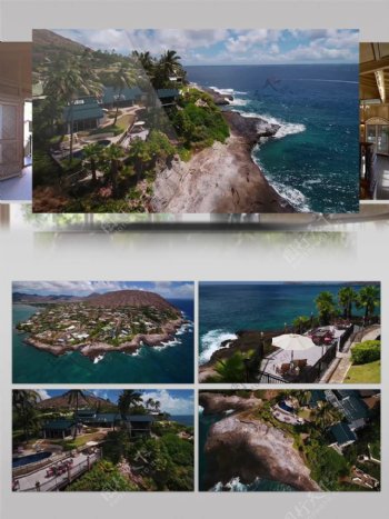 4K航拍夏威夷旅游宣传视频素材