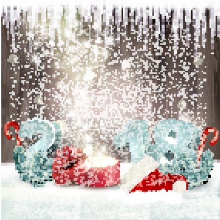 2018年圣诞节海报背景