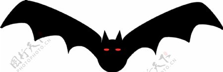 卡通黑色蝙蝠png元素
