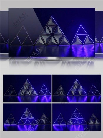 蓝光迷幻水晶动态视频素材