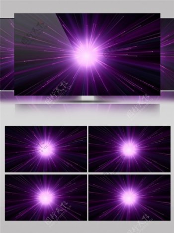 紫色银河光束视频素材