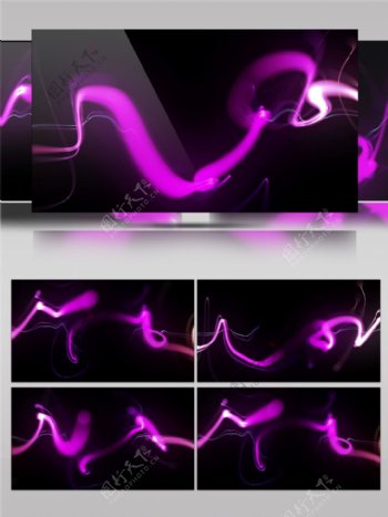 紫色迷踪闪电高清视频素材