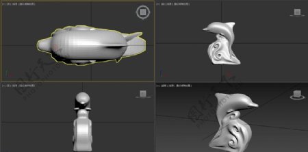 3D模型一个海豚