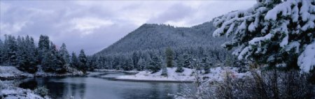 雪山自然风景