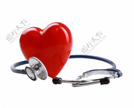 医疗心脏听诊器爱心健康心跳心理献血