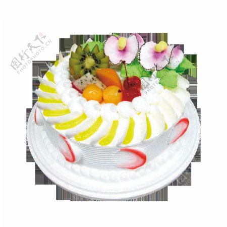 美味水果生日蛋糕素材