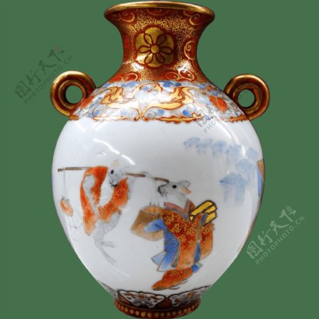中国陶瓷花瓶png元素