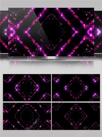 紫色星束方块视频素材