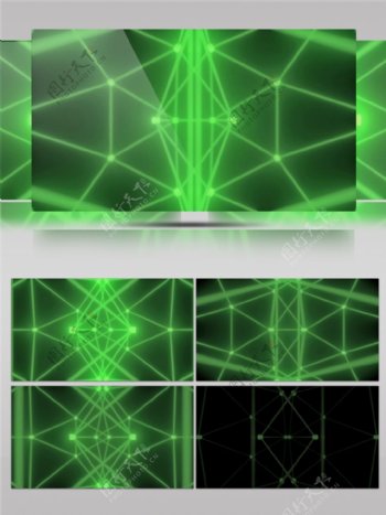 绿色激光光束视频素材